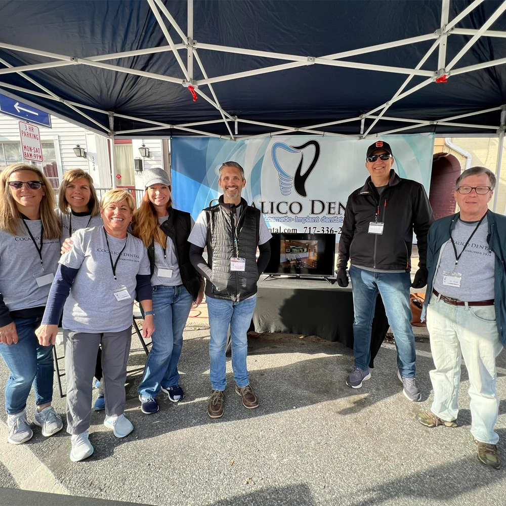 Cocalico Dental team at event tent